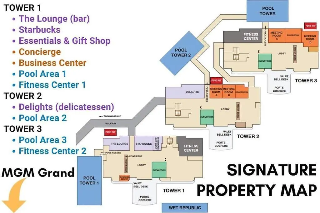 32Nd Flr Penthouse @Mgm Signature 1Bed, No Fee Las Vegas Apartamento
