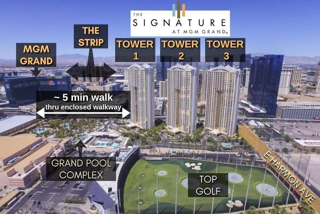 32Nd Flr Penthouse @Mgm Signature 1Bed, No Fee Las Vegas