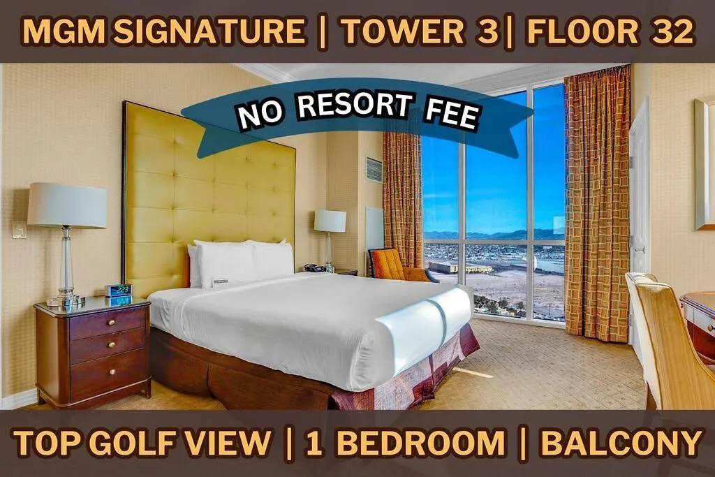 32Nd Flr Penthouse @Mgm Signature 1Bed, No Fee Las Vegas